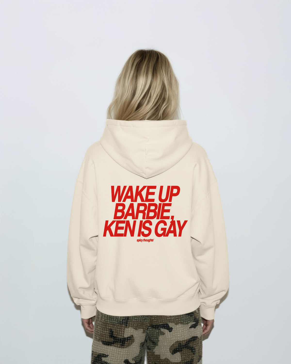 Oversized Hoodie - Wake Up Barbie, Ken Is Gay