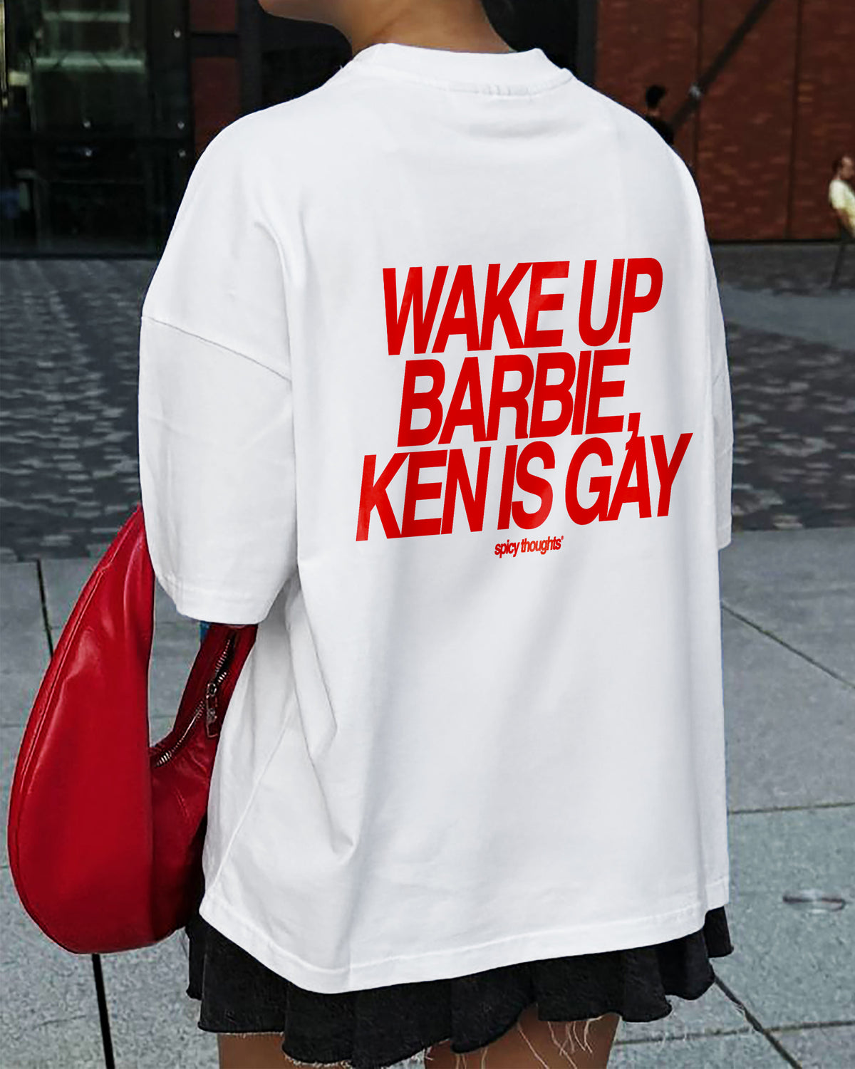 Heavy Oversized Tee - Wake Up Barbie, Ken Is Gay