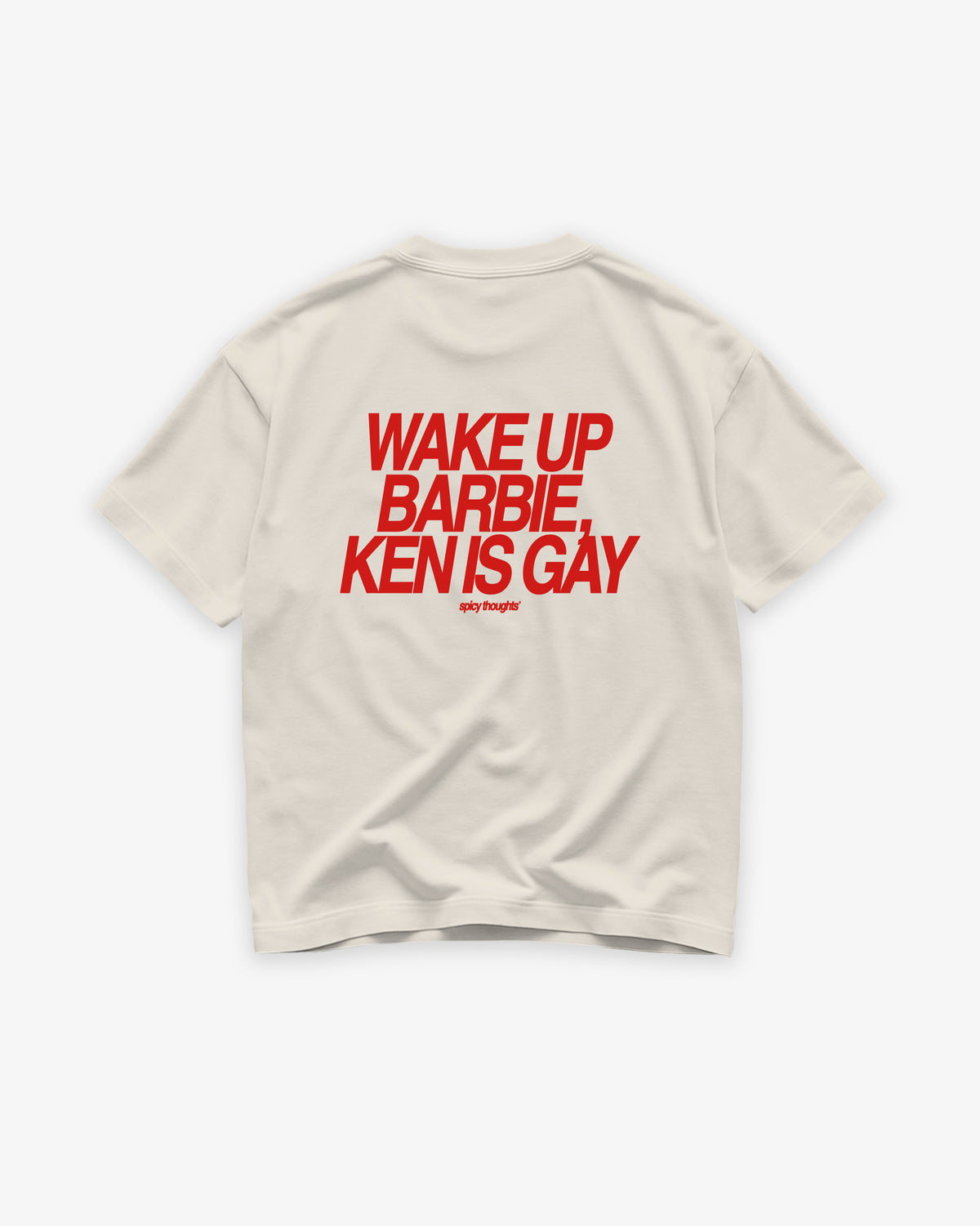 Heavy Oversized Tee - Wake Up Barbie, Ken Is Gay