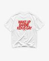 Heavy Oversized Tee - Wake Up Barbie, Ken Is Gay
