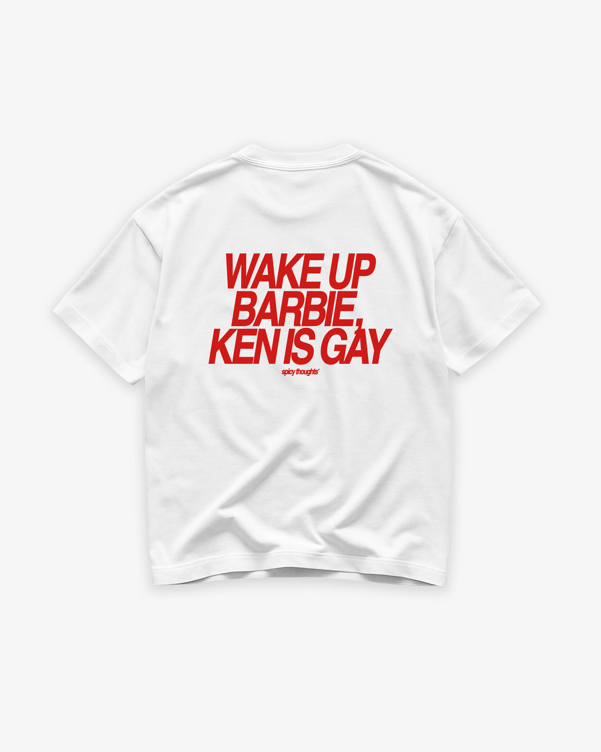 Heavy Oversized Tee - Wake Up Barbie, Ken Is Gay