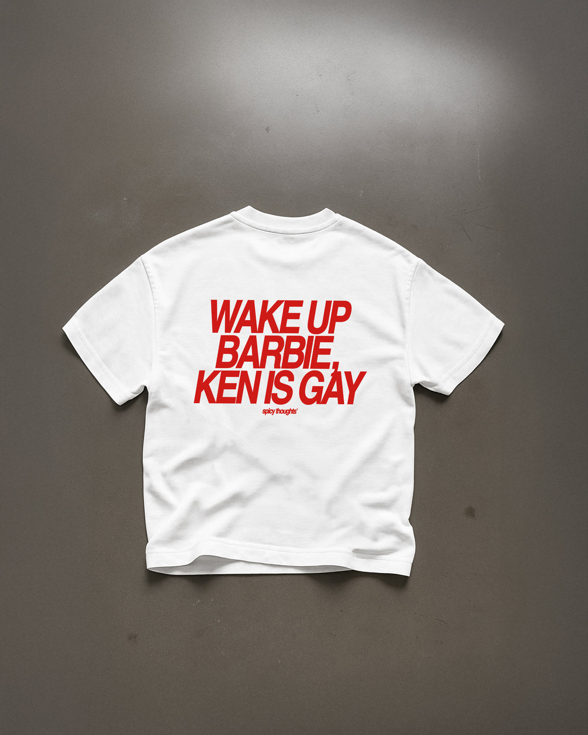 Heavy Oversized Tee - Wake Up Barbie, Ken Is Gay