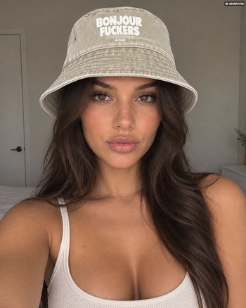 Bucket Hat Washed - Bonjour Fuckers