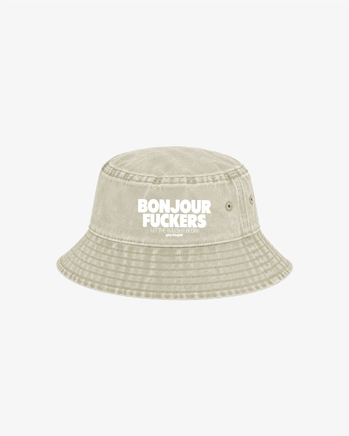 Bucket Hat Washed - Bonjour Fuckers