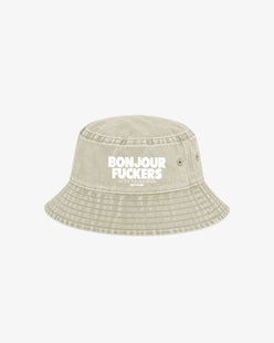 Bucket Hat Washed - Bonjour Fuckers