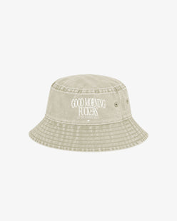 Bucket Hat Washed - Good Morning Fuckers