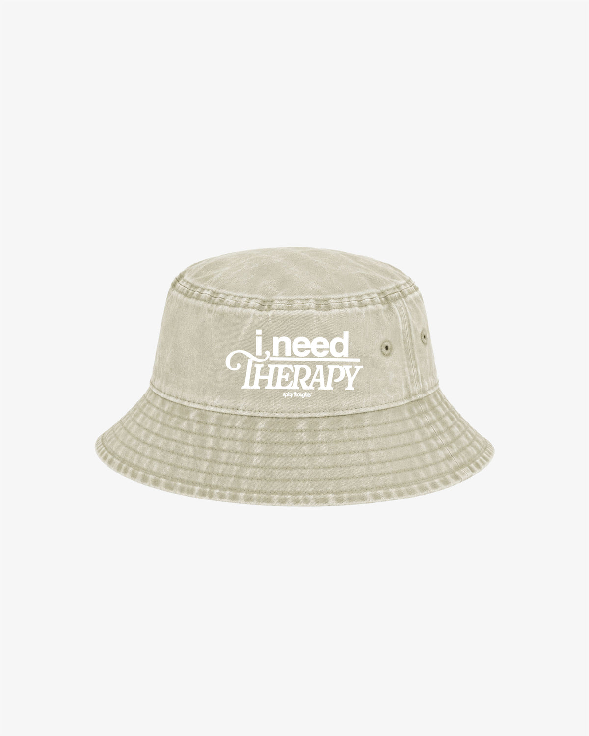 Bucket Hat Washed - I Need Therapy