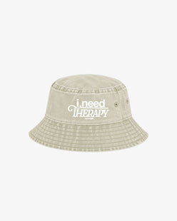 Bucket Hat Washed - I Need Therapy