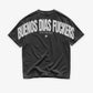 Heavy Oversized Tee Washed - Buenos Dias Fuckers Back Arch