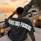 Heavy Oversized Tee Washed - Buenos Dias Fuckers Back Arch