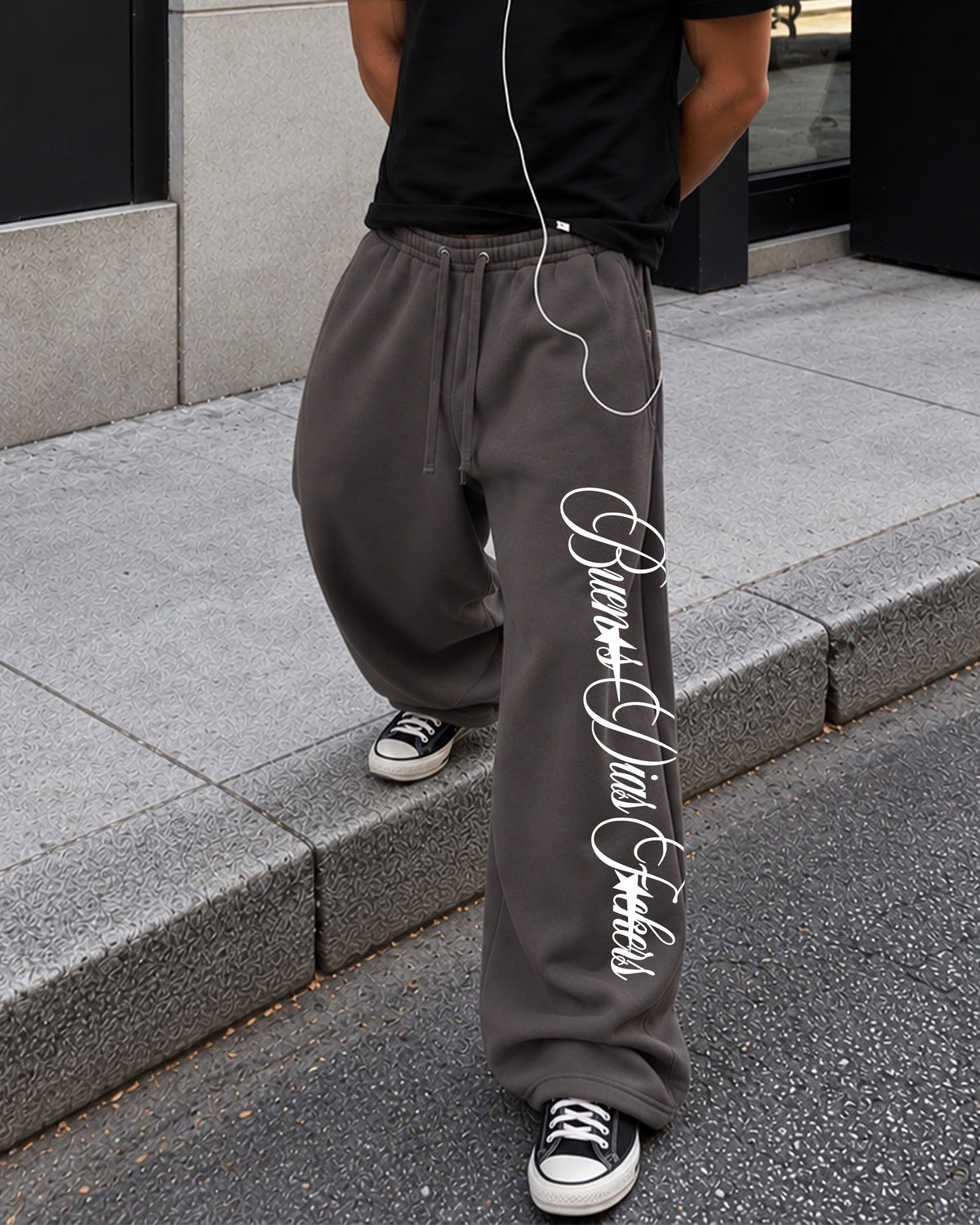 Wideleg Trackpants - Buenos Dias Fuckers