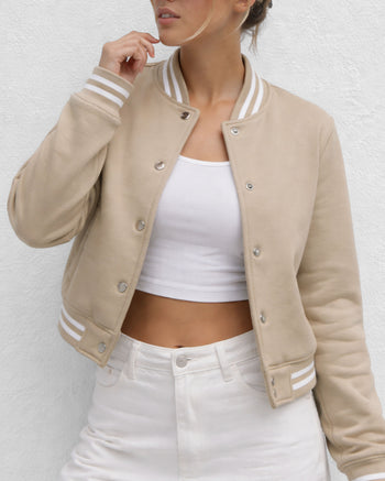 College Sweat Jacket Girls - Make Your Own Money & Marry Someone Funny
