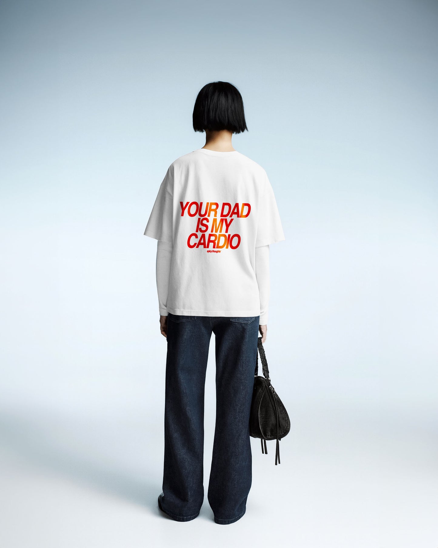 Heavy Oversized Tee - Your Dad Is My Cardio