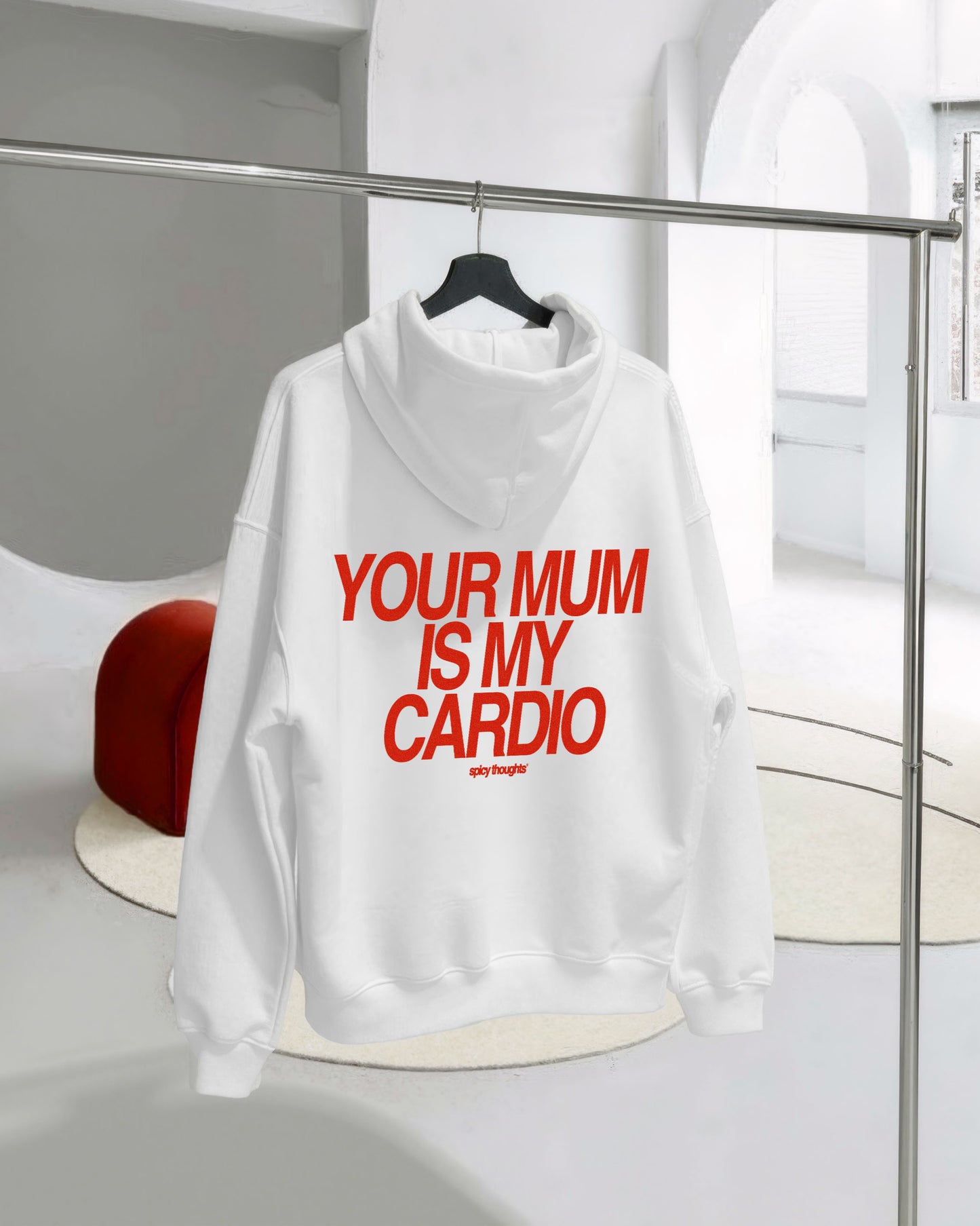 Oversized Hoodie - Your Mum Is My Cardio
