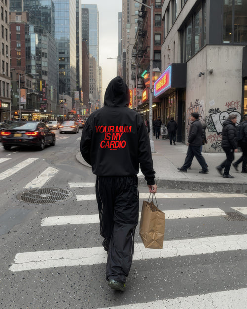 Oversized Hoodie - Your Mum Is My Cardio