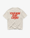Heavy Oversized Tee - Your Mum Is My Cardio