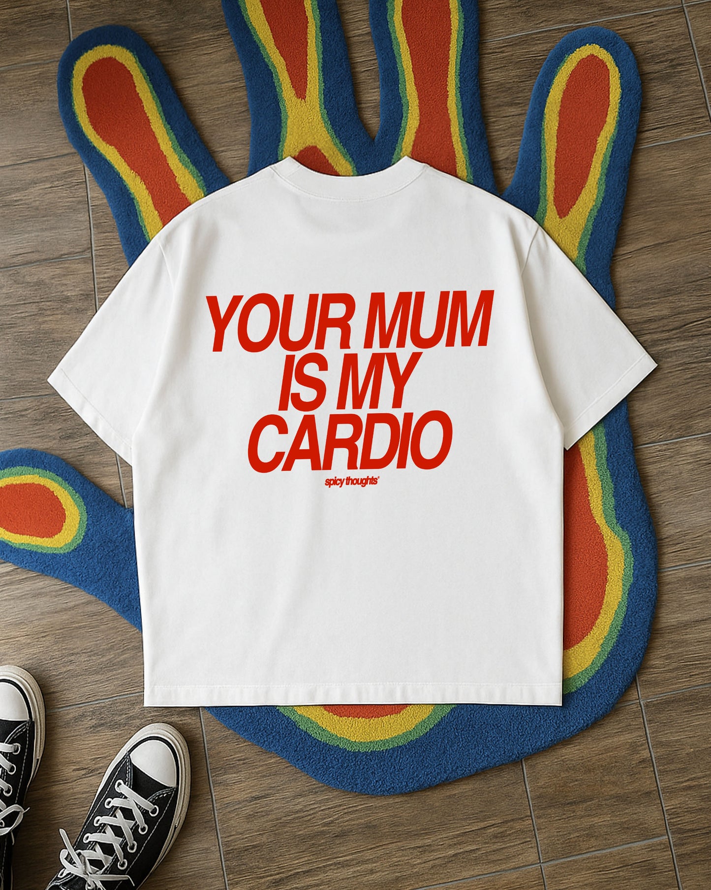 Heavy Oversized Tee - Your Mum Is My Cardio