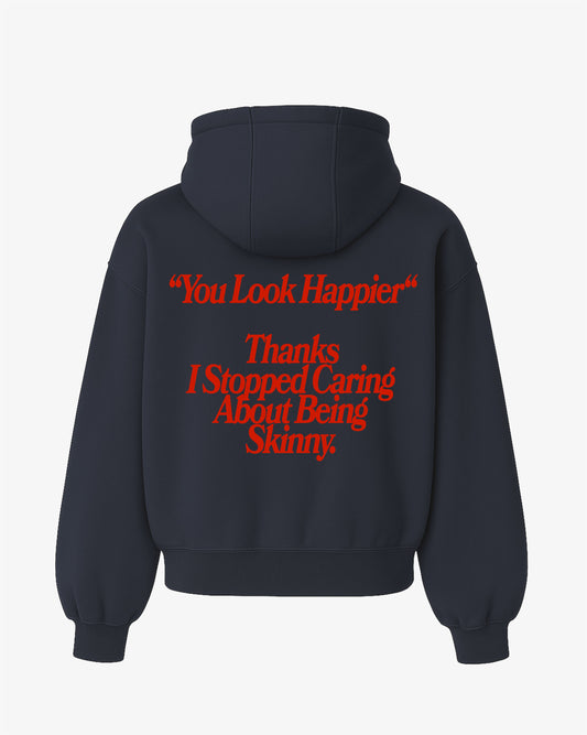 Oversized Hoodie - I Stopped Caring About Being Skinny