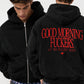 Oversized Zip Hoodie - Good Morning Fuckers