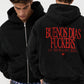 Oversized Zip Hoodie - Buenos Días Fuckers