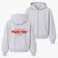 Oversized Zip Hoodie - Can You See The Fuck You In My Smile