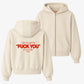 Oversized Zip Hoodie - Can You See The Fuck You In My Smile
