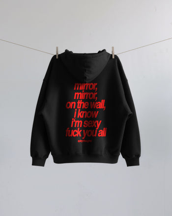 Oversized Zip Hoodie - Mirror, mirror on the wall