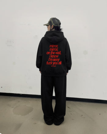 Oversized Zip Hoodie - Mirror, mirror on the wall