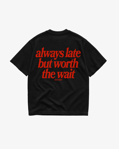 Heavy Oversized Tee White - Always Late