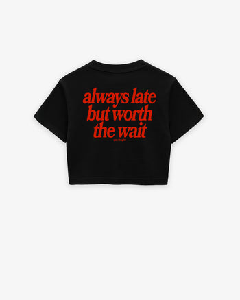 Oversize Cropped Tee - Always Late