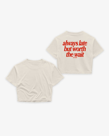 Oversize Cropped Tee - Always Late