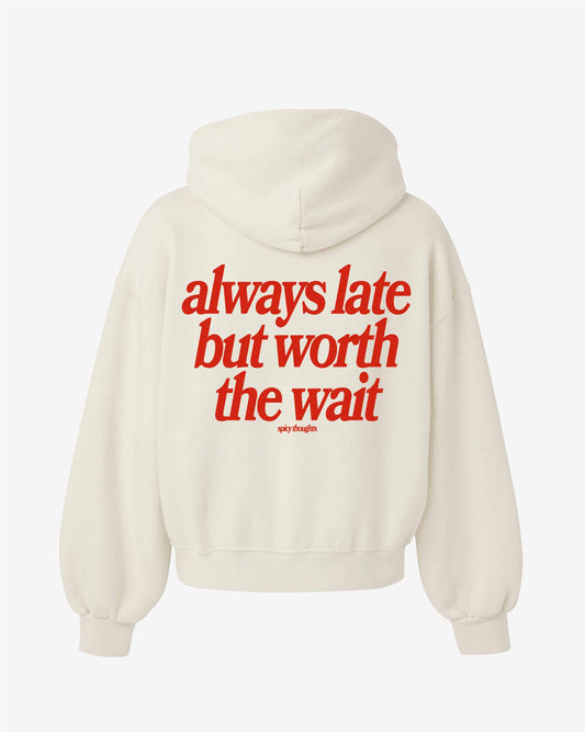 Oversized Hoodie Black - Always Late