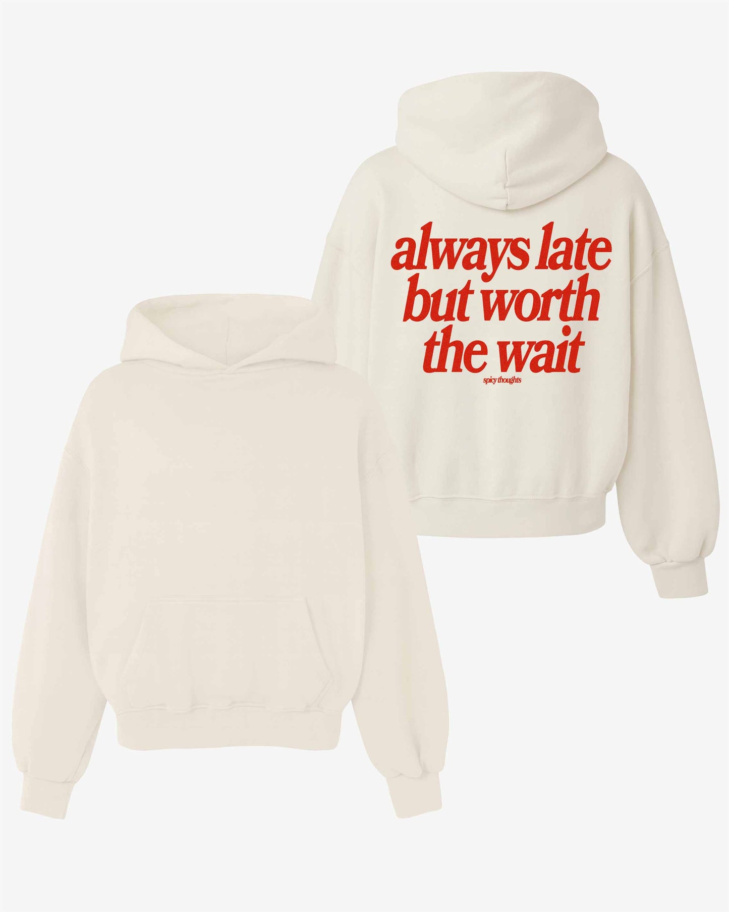 Oversized Hoodie Black - Always Late