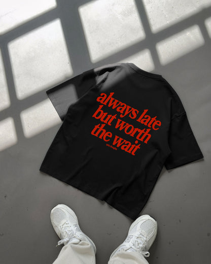 Heavy Oversized Tee White - Always Late