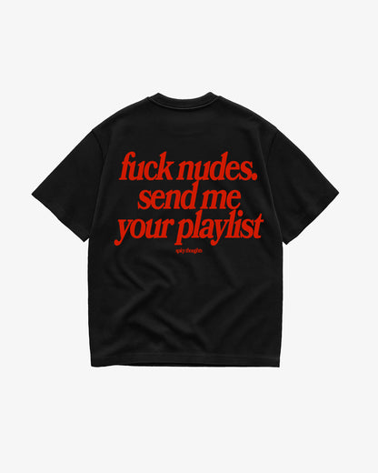 Heavy Oversized Tee - Send Me Your Playlist