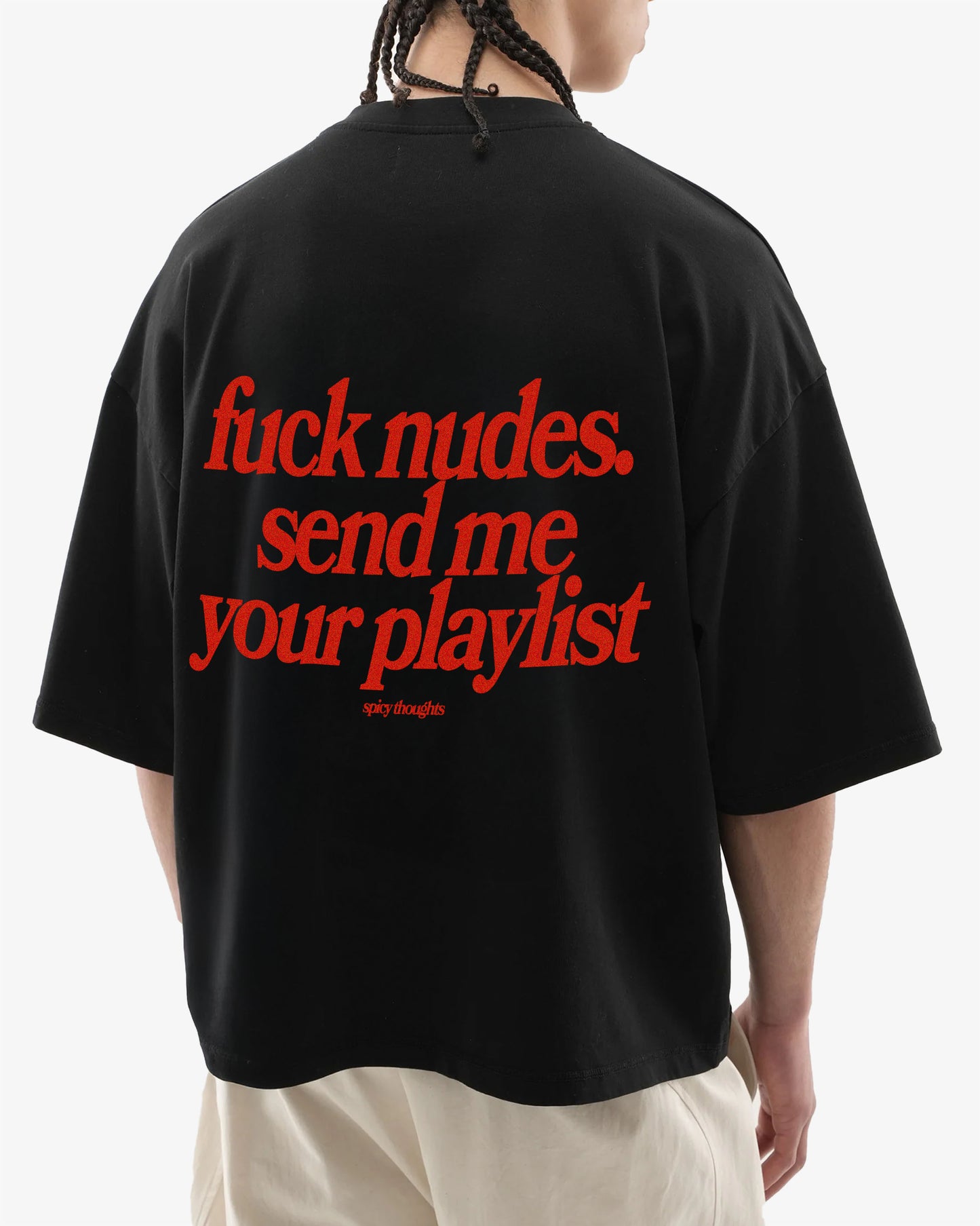 Heavy Oversized Tee - Send Me Your Playlist
