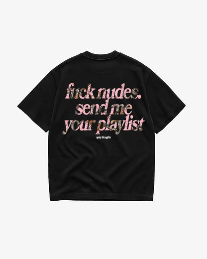 Heavy Oversized Tee - Send Me Your Playlist