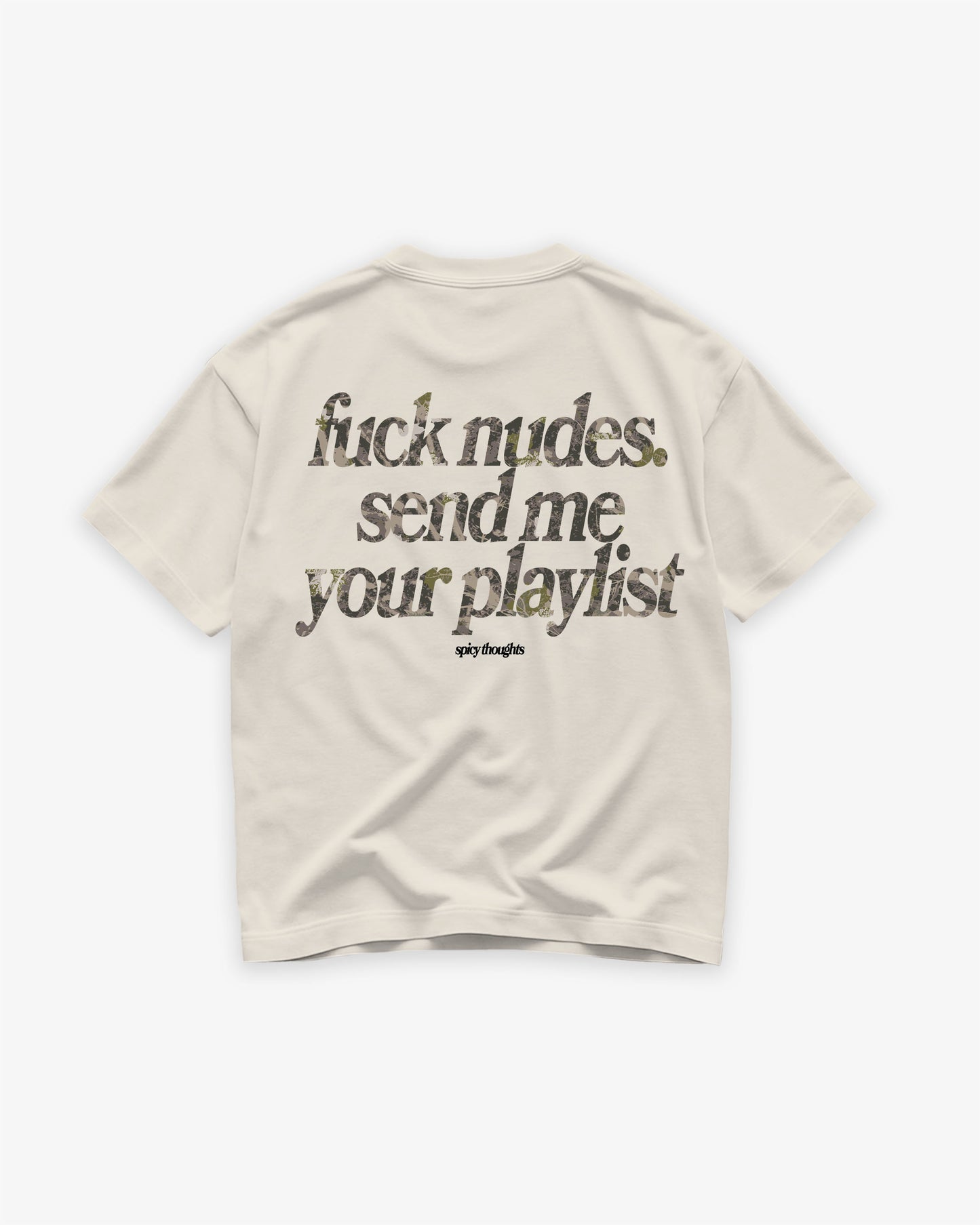Heavy Oversized Tee - Send Me Your Playlist