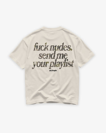 Heavy Oversized Tee - Send Me Your Playlist