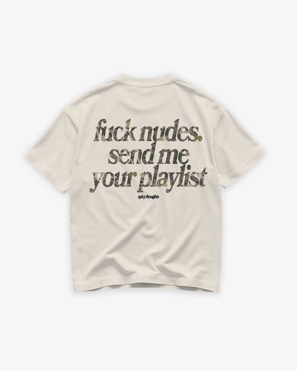 Heavy Oversized Tee - Send Me Your Playlist