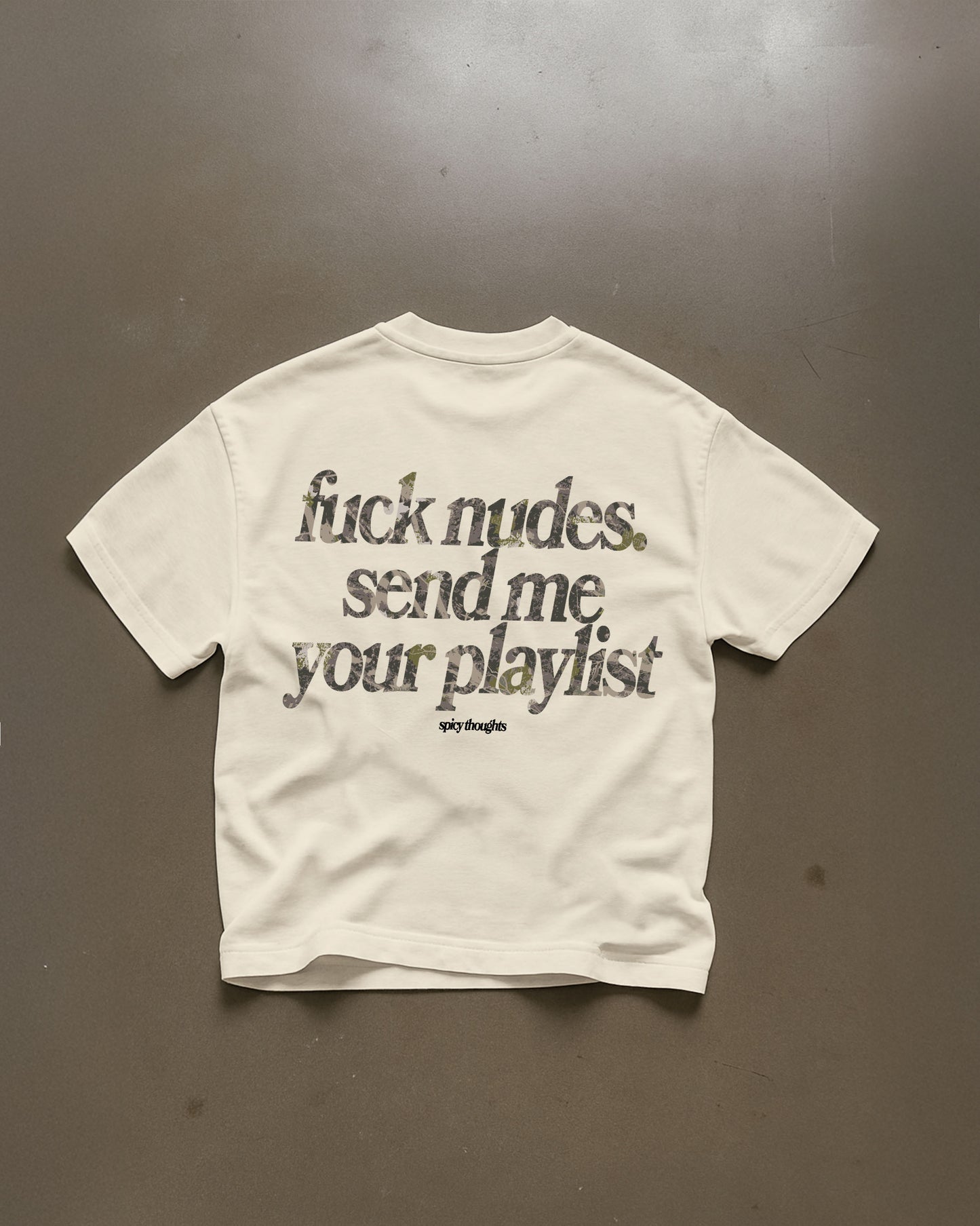 Heavy Oversized Tee - Send Me Your Playlist