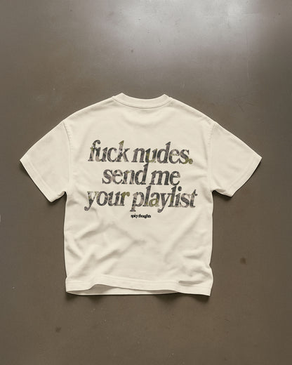 Heavy Oversized Tee - Send Me Your Playlist
