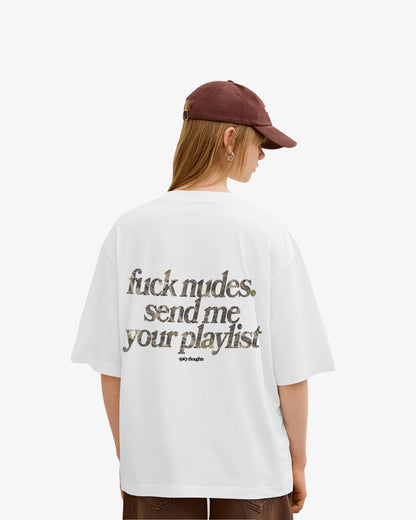Heavy Oversized Tee - Send Me Your Playlist