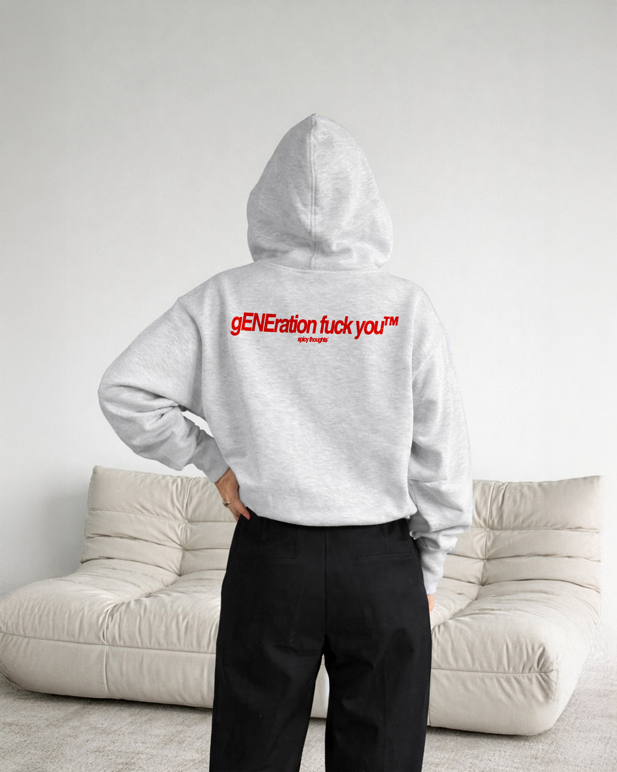 Oversized Hoodie - gENEration fuck you™