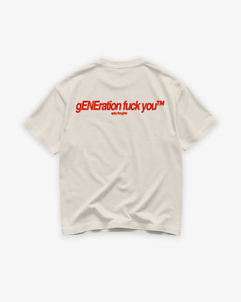 Heavy Oversized Tee - gENEration fuck you™