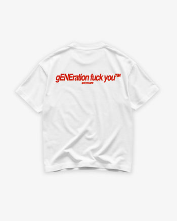 Heavy Oversized Tee - gENEration fuck you™