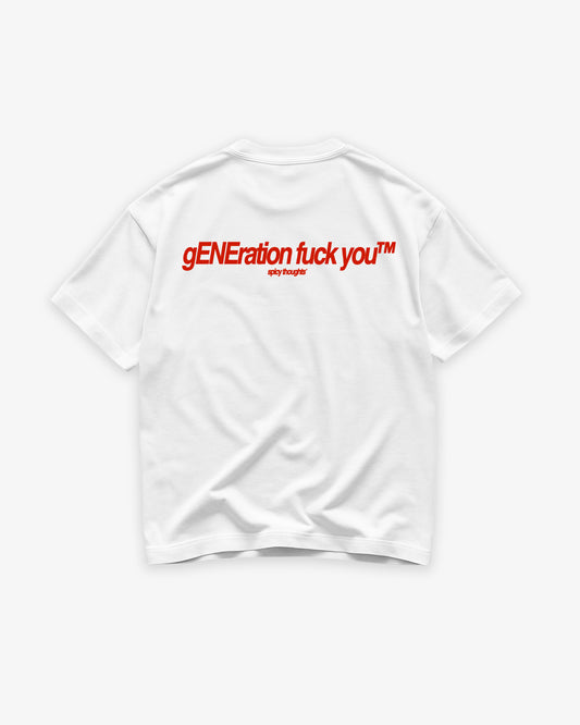 Heavy Oversized Tee - gENEration fuck you™