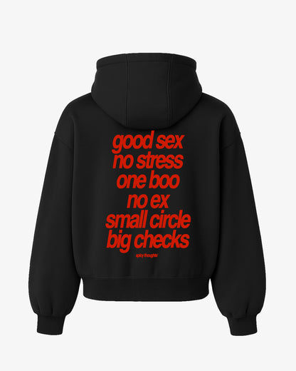 Oversized Hoodie - Small Circle Big Checks