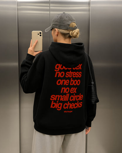 Oversized Hoodie - Small Circle Big Checks