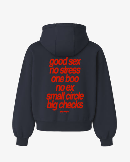 Oversized Hoodie - Small Circle Big Checks